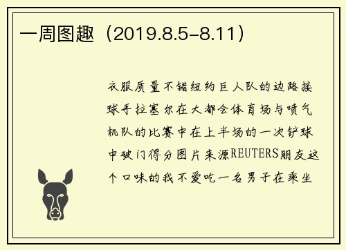 一周图趣（2019.8.5-8.11）